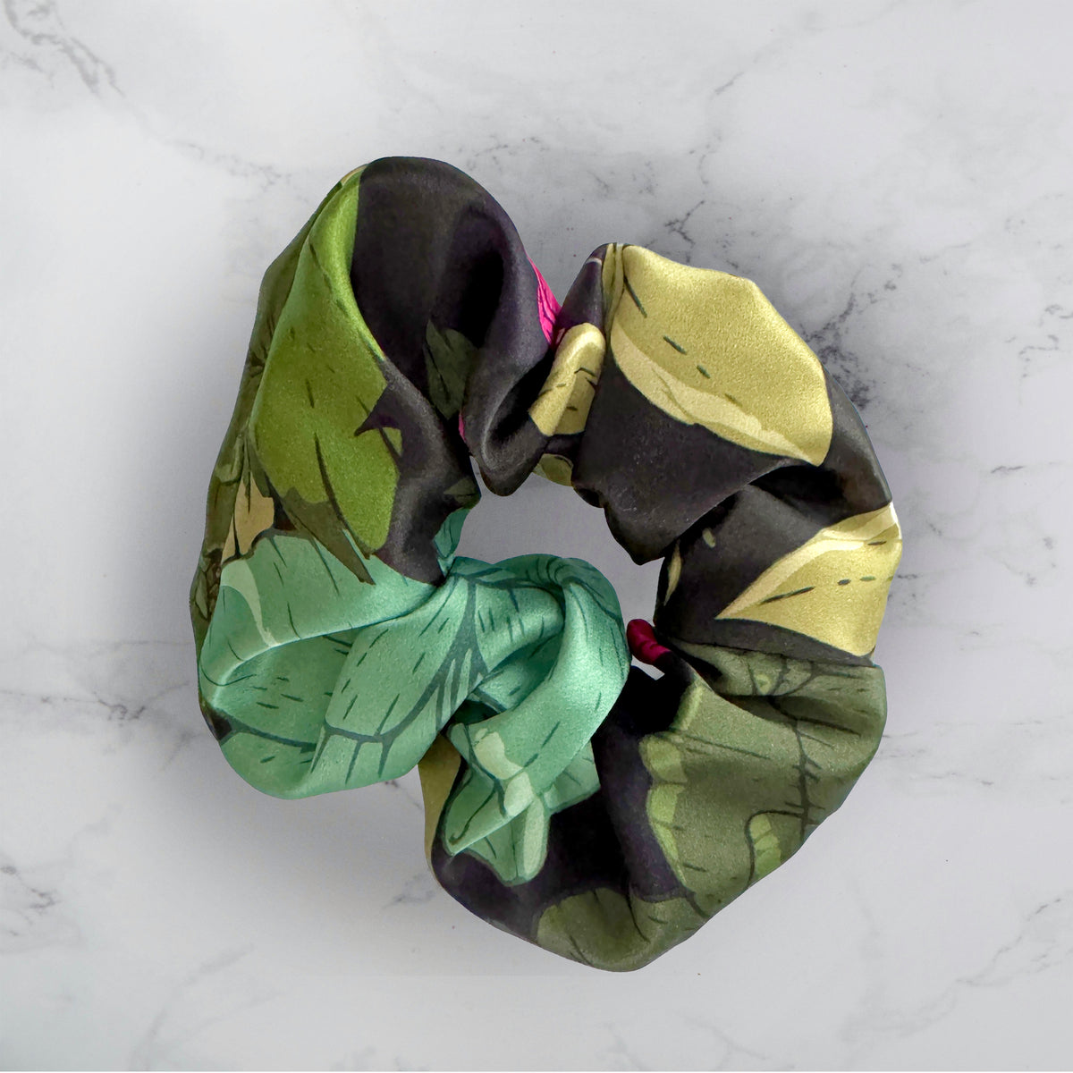 SILK SCRUNCHIES | Peony Garden - 100% Silk, Versatile hair Accessory