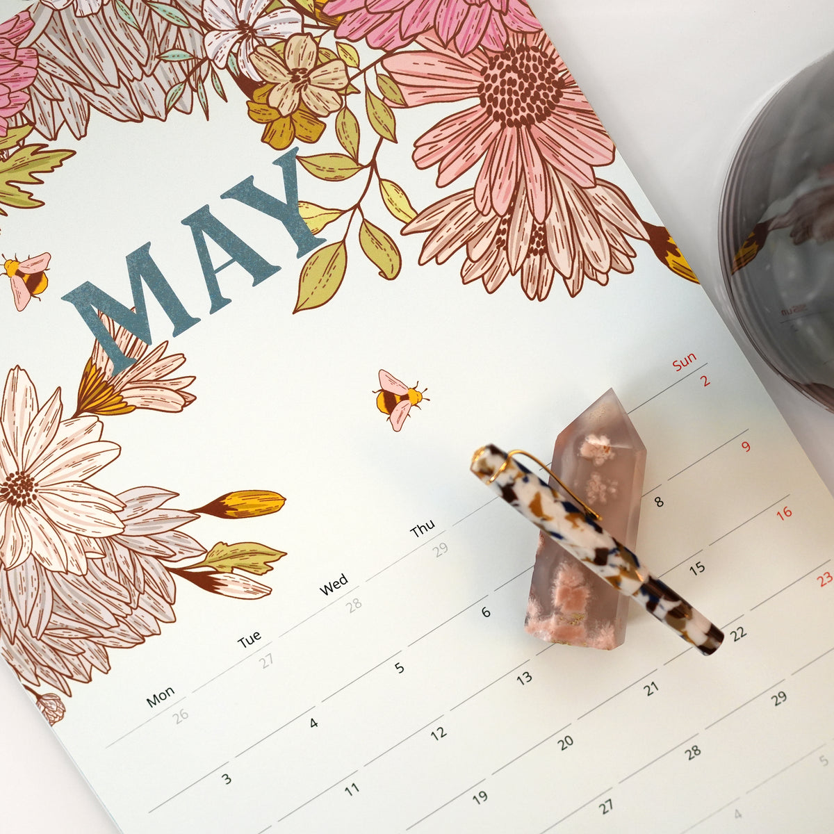 WALL CALENDAR | BloomScape Calendar 2027 - Illustrated Botanical Calendar