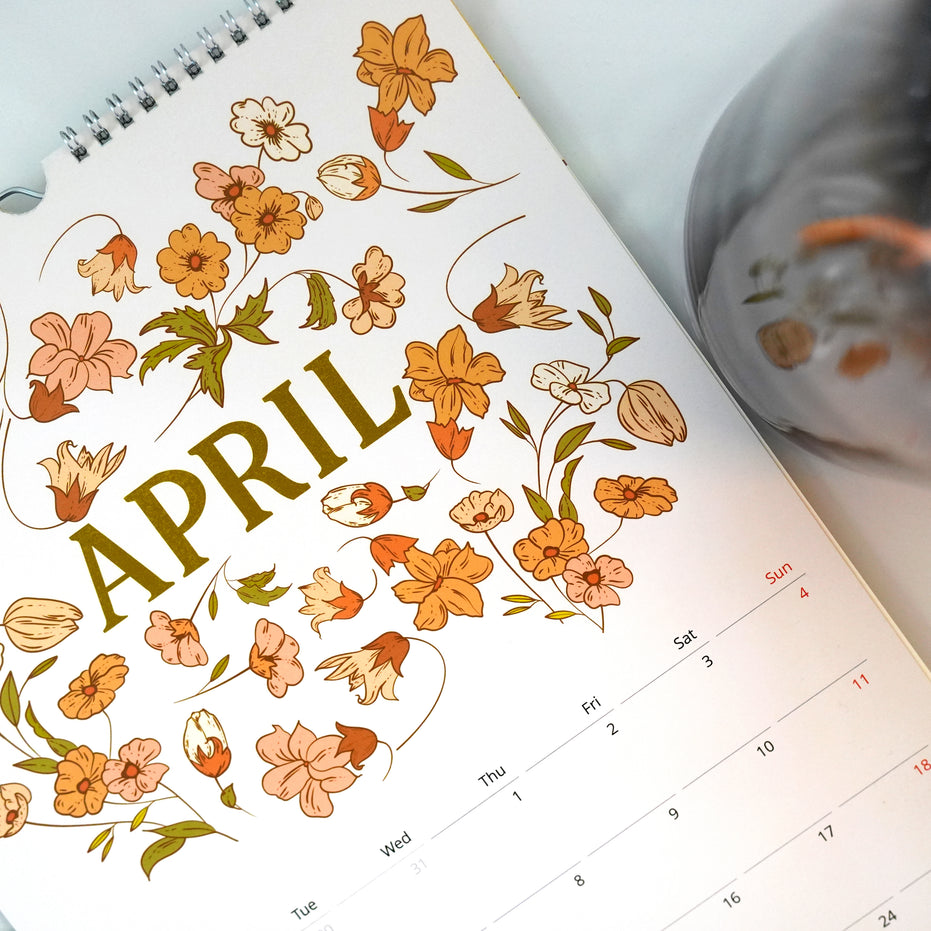 WALL CALENDAR | BloomScape Calendar 2027 - Illustrated Botanical Calendar