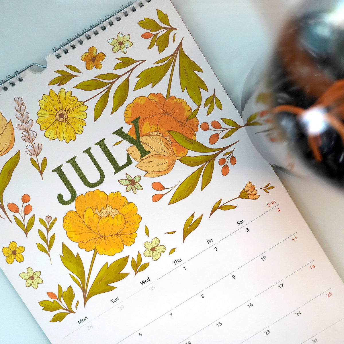 WALL CALENDAR | BloomScape Calendar 2027 - Illustrated Botanical Calendar