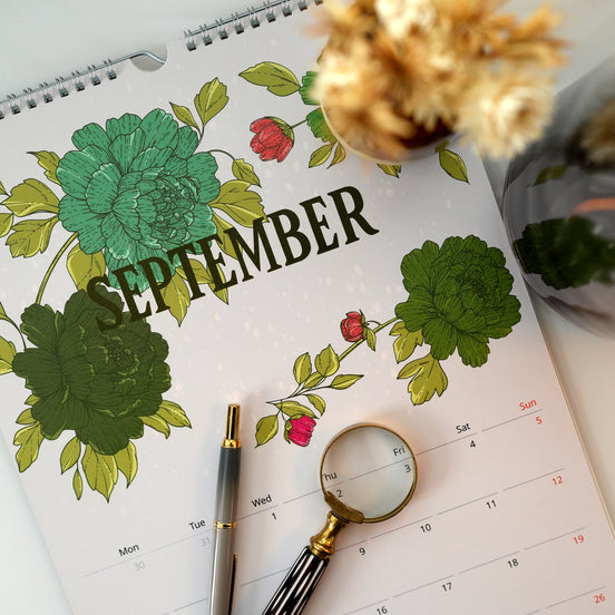 WALL CALENDAR | BloomScape Calendar 2027 - Illustrated Botanical Calendar