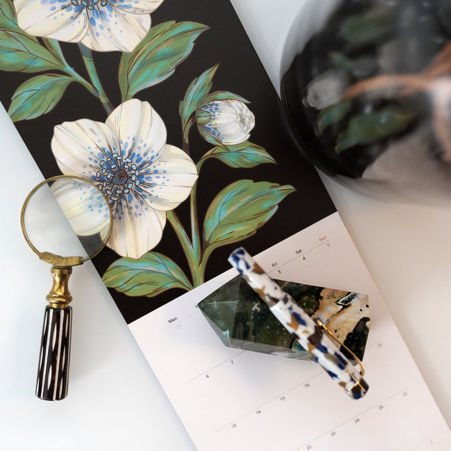 WALL CALENDAR | The Gathered Garden Calendar 2027 - Illustrated Botanical Calendar