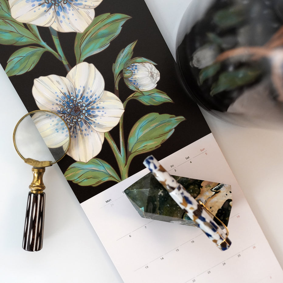WALL CALENDAR | The Gathered Garden Calendar 2027 - Illustrated Botanical Calendar