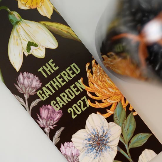 WALL CALENDAR | The Gathered Garden Calendar 2027 - Illustrated Botanical Calendar