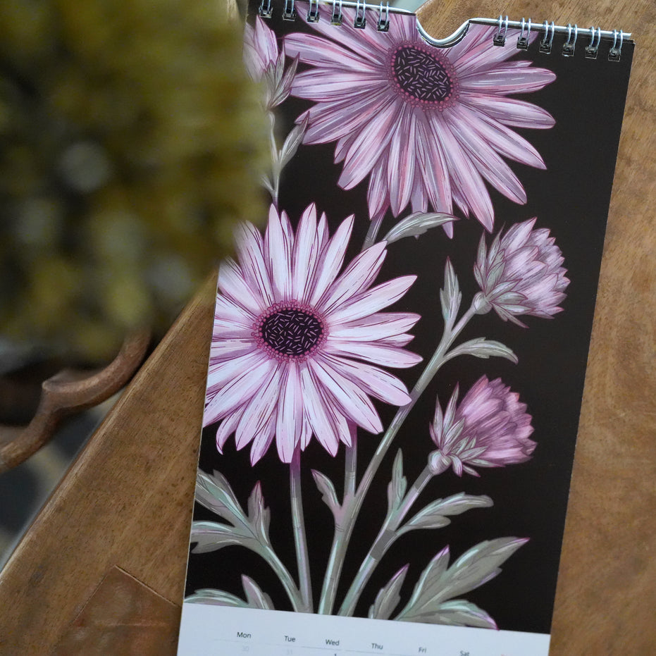 WALL CALENDAR | The Gathered Garden Calendar 2027 - Illustrated Botanical Calendar