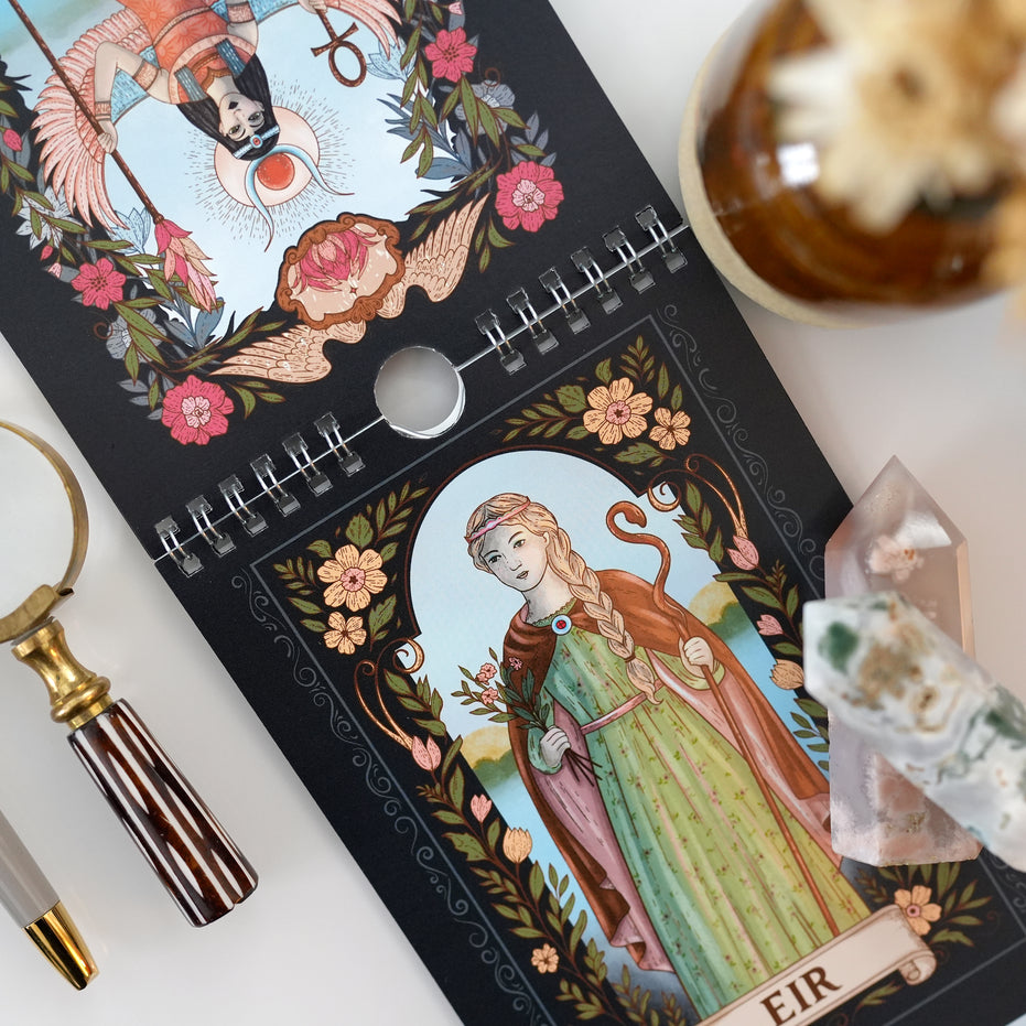 WALL CALENDAR | Mythic Realms Calendar 2027 - Mythical and Magical Folklore Illustrated Calendar