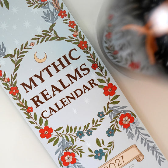 WALL CALENDAR | Mythic Realms Calendar 2027 - Mythical and Magical Folklore Illustrated Calendar