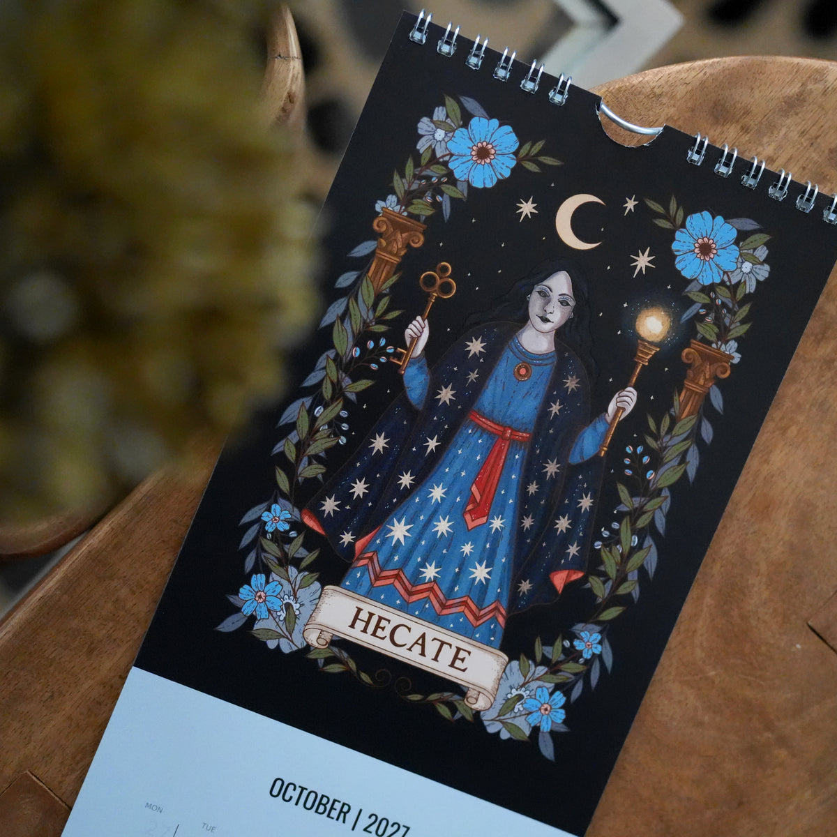 WALL CALENDAR | Mythic Realms Calendar 2027 - Mythical and Magical Folklore Illustrated Calendar