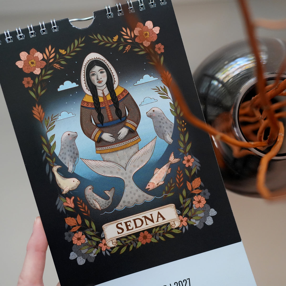 WALL CALENDAR | Mythic Realms Calendar 2027 - Mythical and Magical Folklore Illustrated Calendar