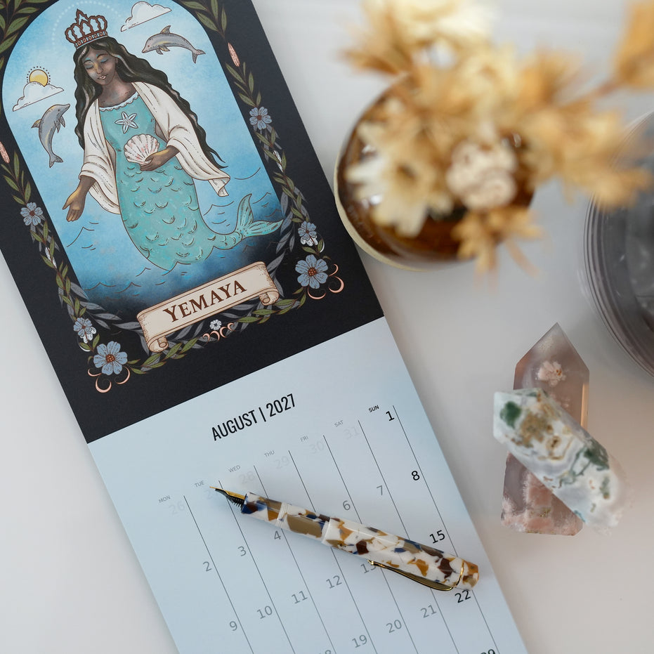 WALL CALENDAR | Mythic Realms Calendar 2027 - Mythical and Magical Folklore Illustrated Calendar