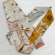 SKINNY SILK SCARF | Prairie Dawn - 100% Silk, Versatile Floral Scarf and Bow Accessory 65