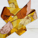 SKINNY SILK SCARF | Saffron Bloom - 100% Silk, Versatile Floral Scarf and Bow Accessory 65
