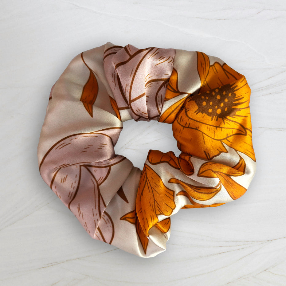 SILK SCRUNCHIES | Prairie Dawn - 100% Silk, Versatile hair Accessory