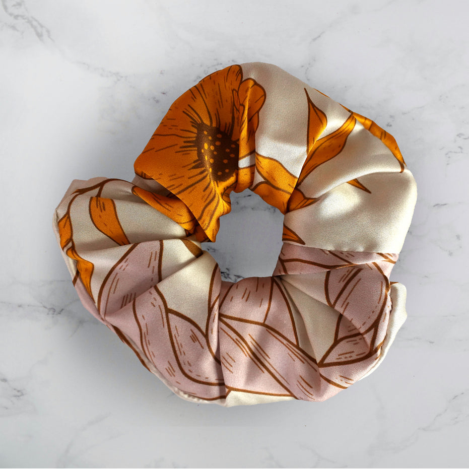 SILK SCRUNCHIES | Prairie Dawn - 100% Silk, Versatile hair Accessory