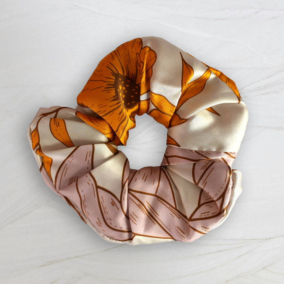 SILK SCRUNCHIES | Prairie Dawn - 100% Silk, Versatile hair Accessory