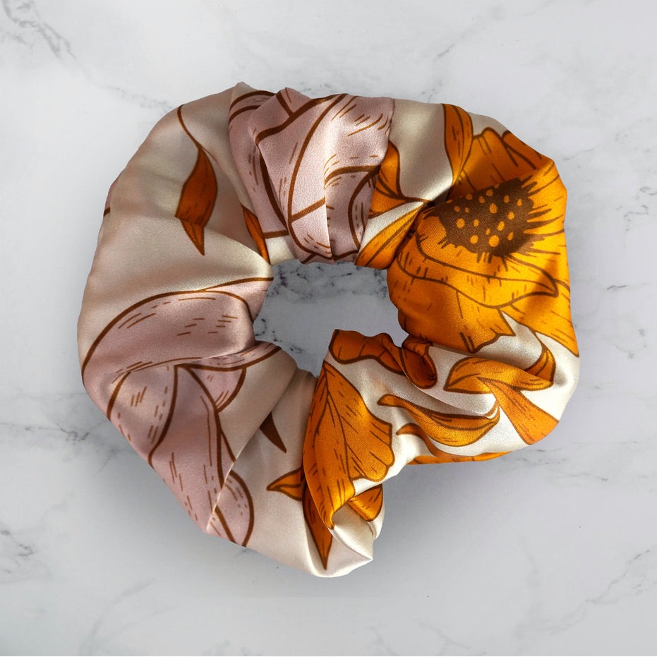SILK SCRUNCHIES | Prairie Dawn - 100% Silk, Versatile hair Accessory