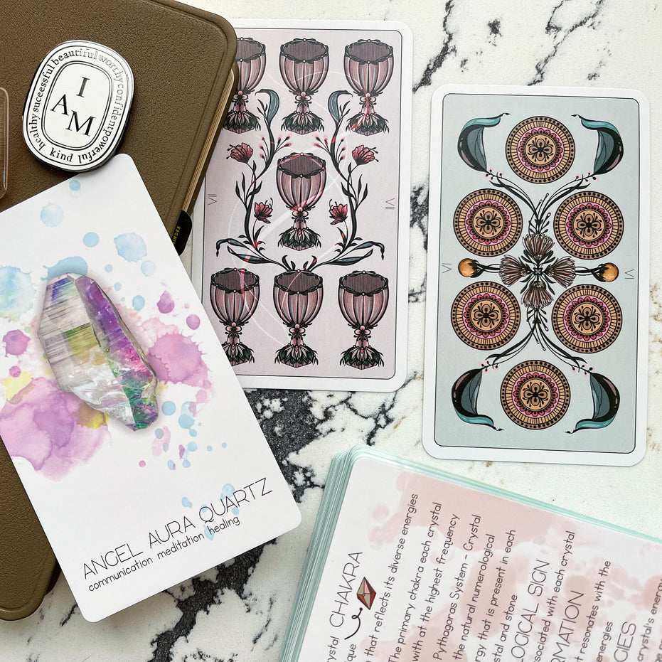 Radiant Crystal Cards 2nd Edition, crystal oracle cards informational crystal card deck learn about crystals oracle cards deck