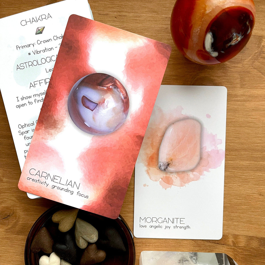 Radiant Crystal Cards 2nd Edition, crystal oracle cards informational crystal card deck learn about crystals oracle cards deck