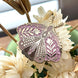 Floral Moth Enamel Gold Lapel Pin