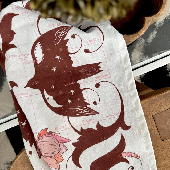 LENORMAND ALTAR CLOTH - Tea Towel | Lenormand Flight and Bloom