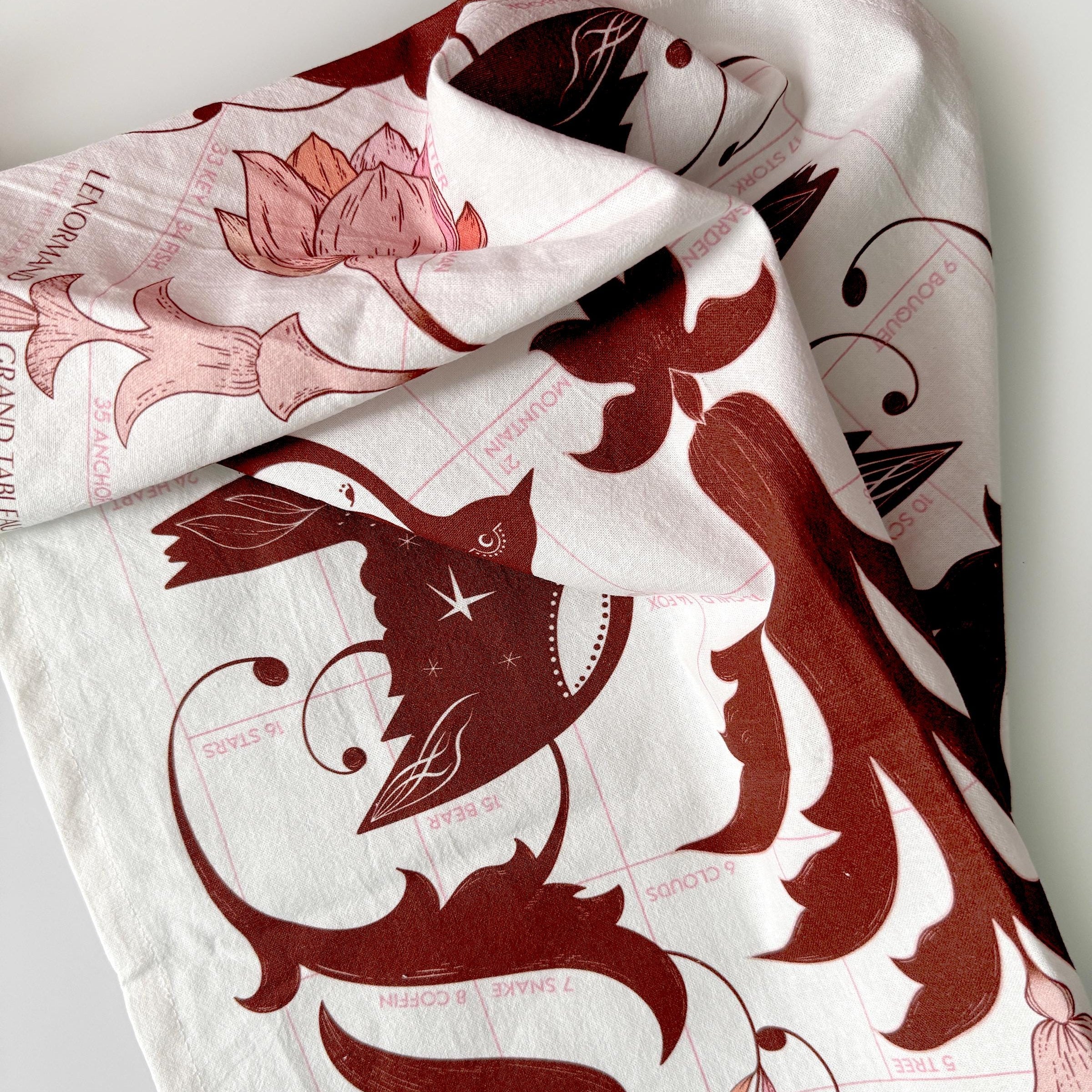 LENORMAND ALTAR CLOTH - Tea Towel | Lenormand Flight and Bloom
