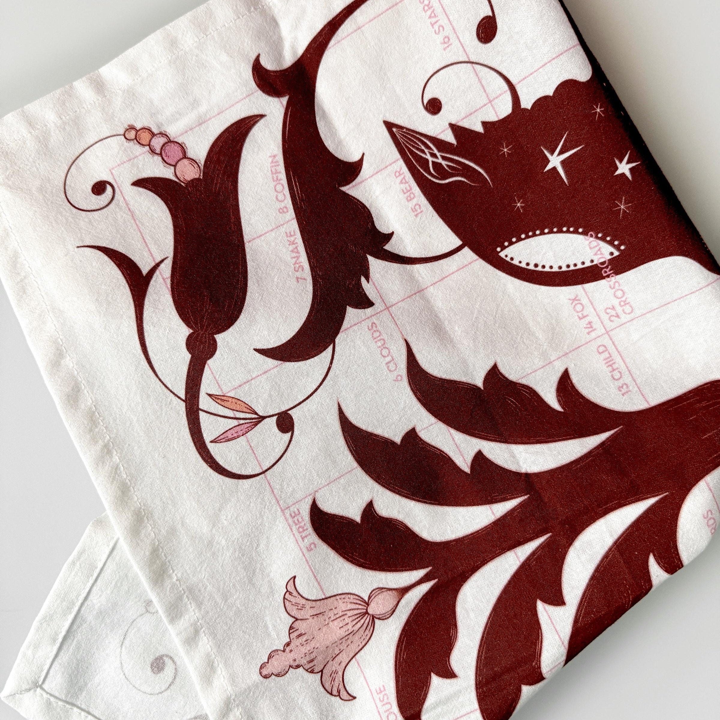 LENORMAND ALTAR CLOTH - Tea Towel | Lenormand Flight and Bloom