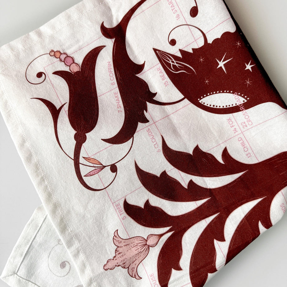 LENORMAND ALTAR CLOTH - Tea Towel | Lenormand Flight and Bloom
