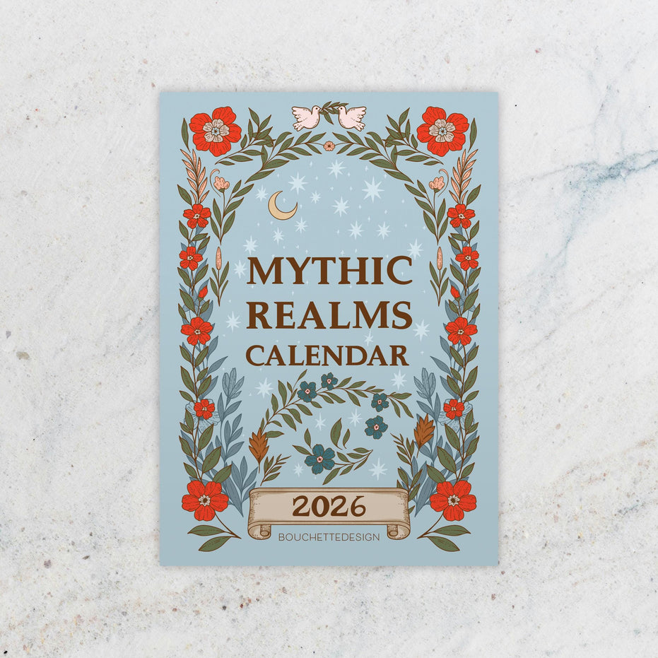 CALENDAR CARDS | 2026 Mythic Realms Goddess and God Oracle Calendar