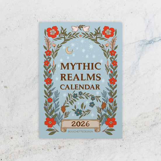 CALENDAR CARDS | 2026 Mythic Realms Goddess and God Oracle Calendar