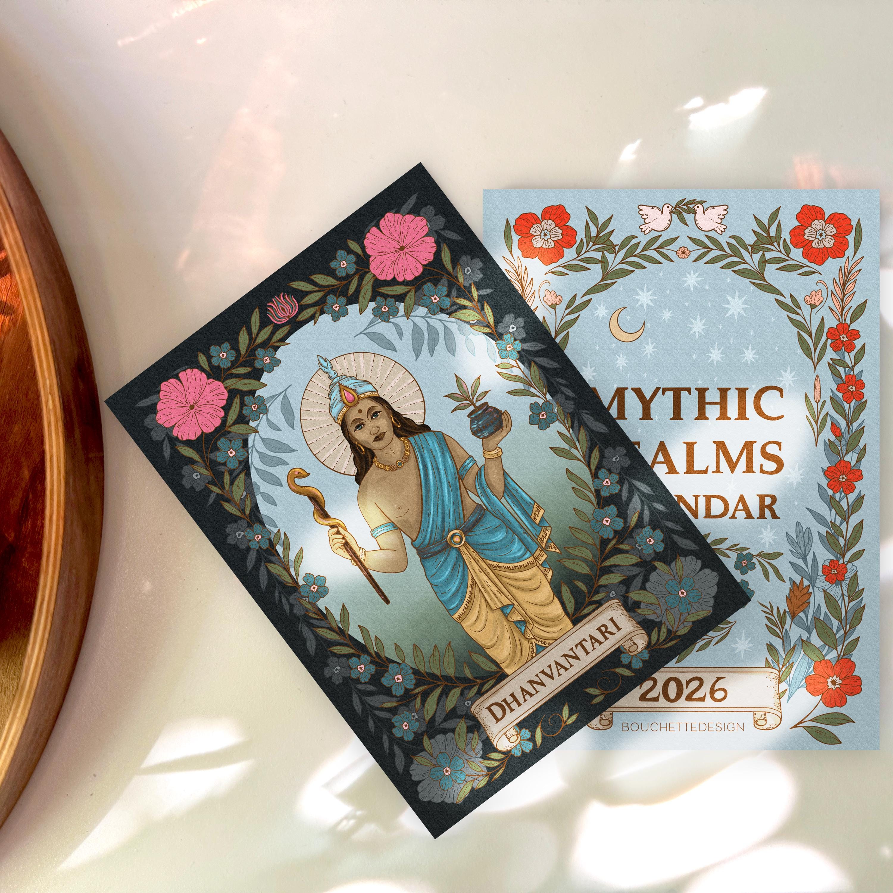 CALENDAR CARDS | 2026 Mythic Realms Goddess and God Oracle Calendar