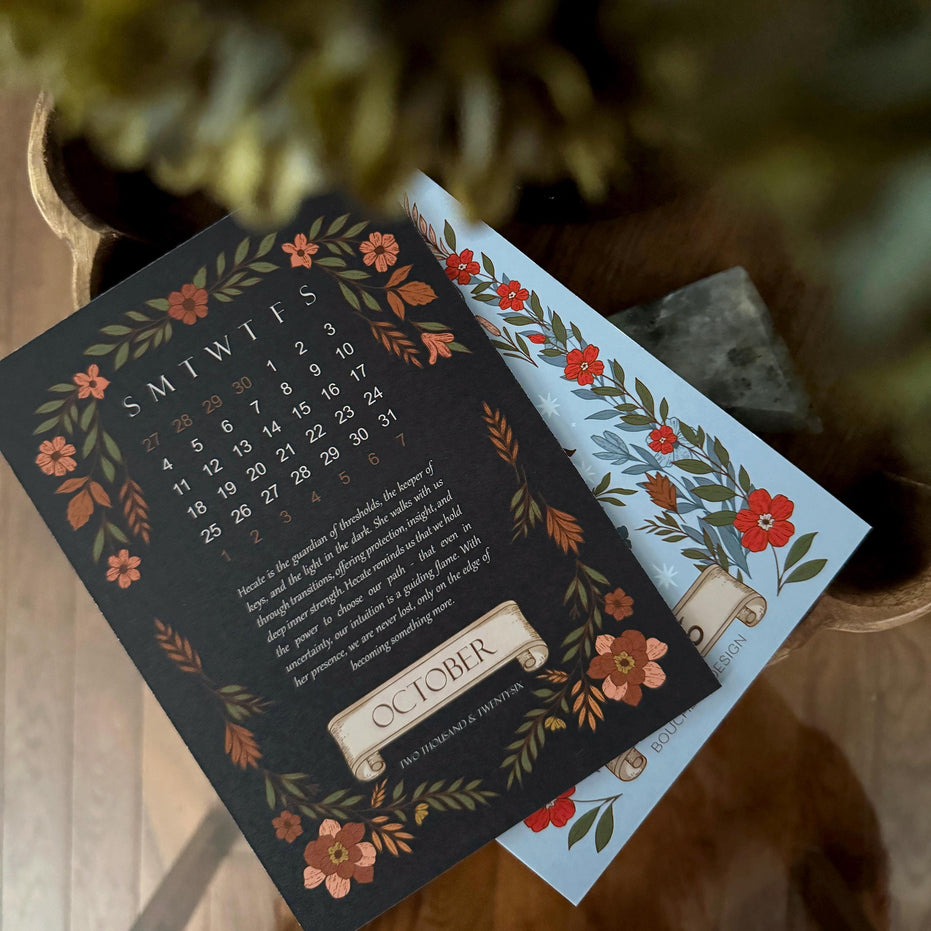 CALENDAR CARDS | 2026 Mythic Realms Goddess and God Oracle Calendar
