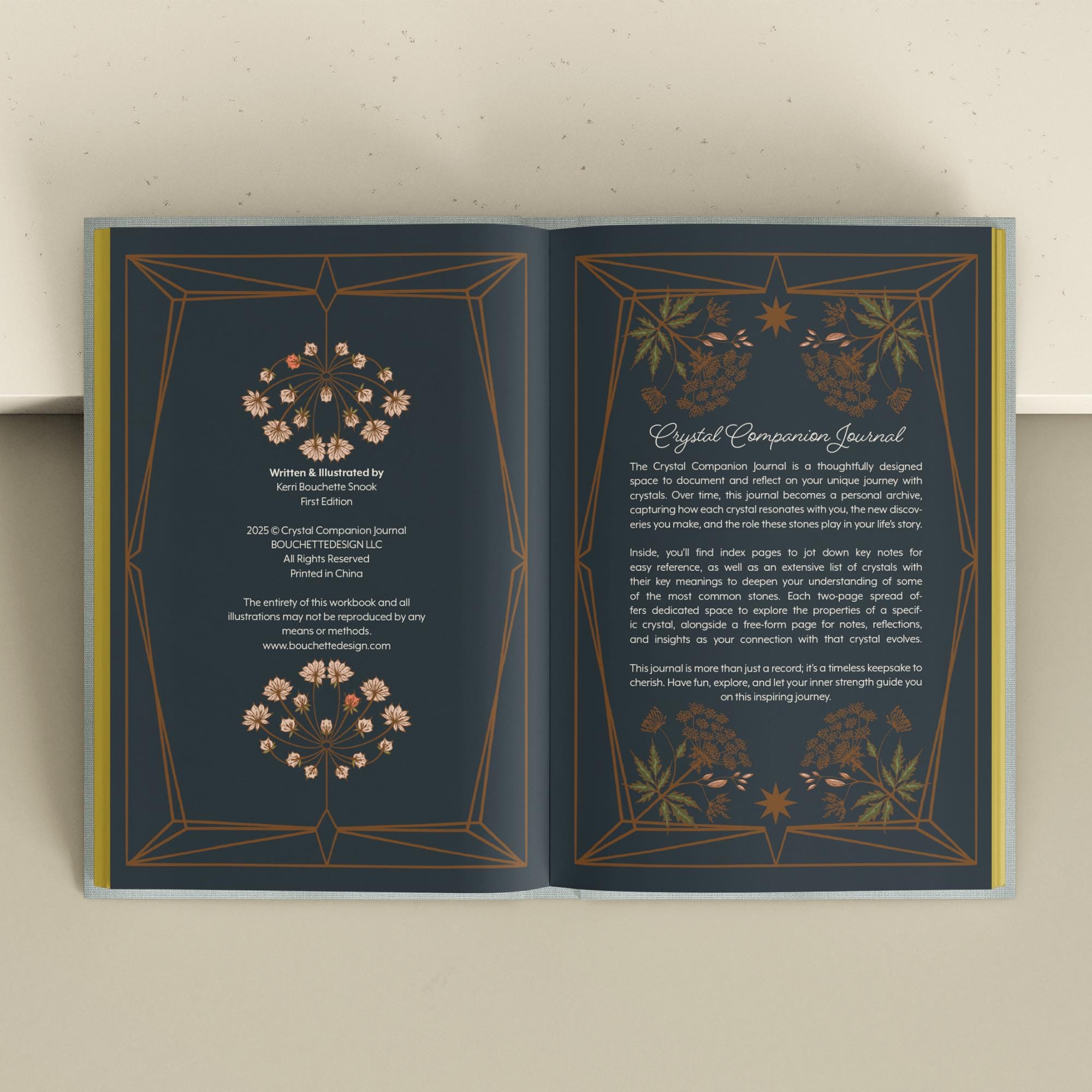 CRYSTAL JOURNAL | Crystal Companion Journal - Resource Divination Journal