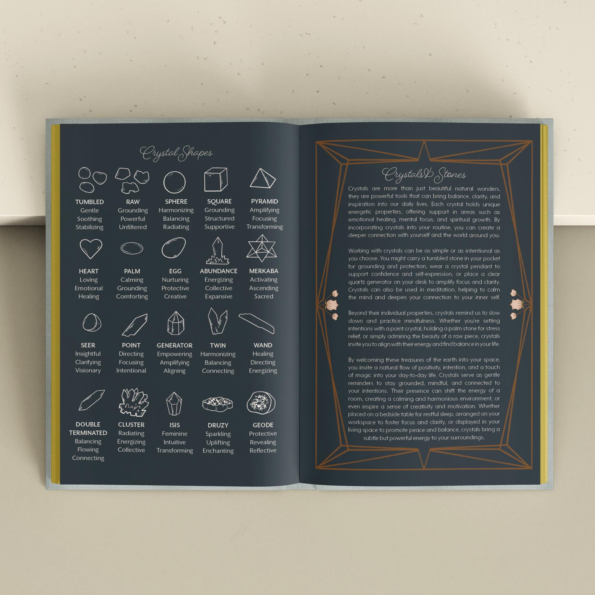 CRYSTAL JOURNAL | Crystal Companion Journal - Resource Divination Journal