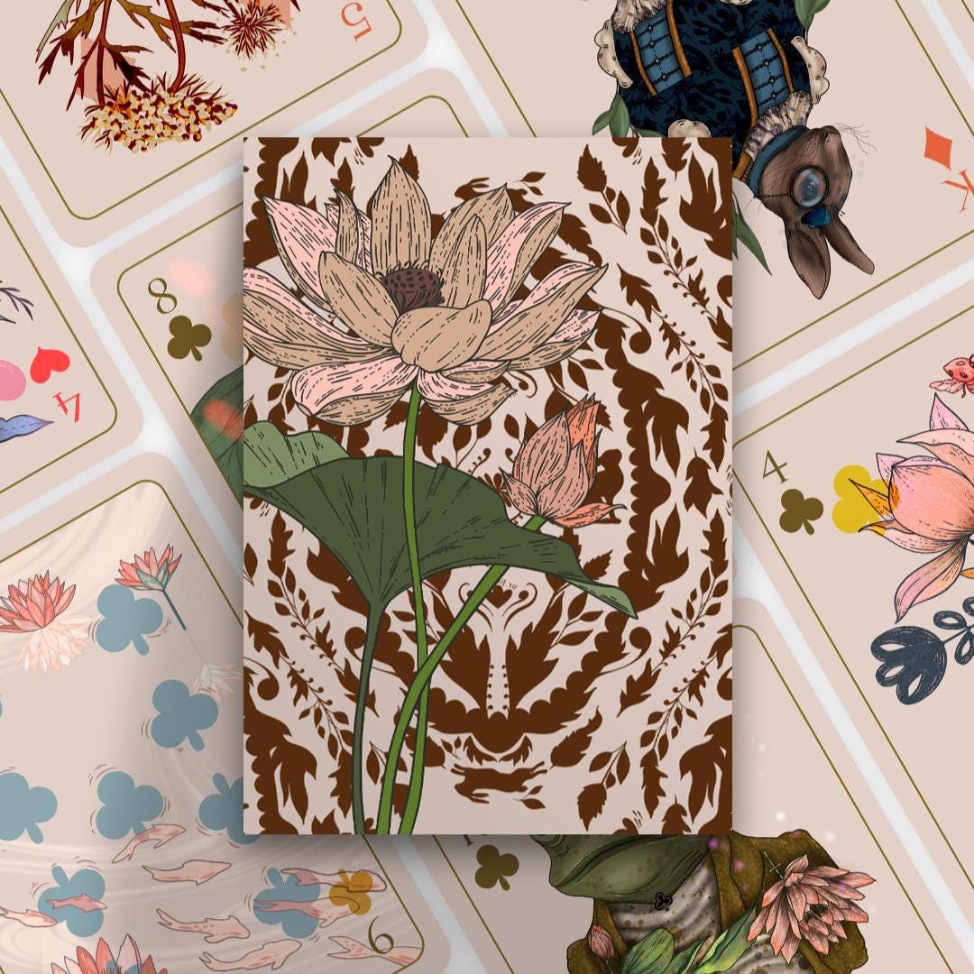 PLAYING CARD DECK | Enchanted Garden Playing Cards - Cartomancy Deck