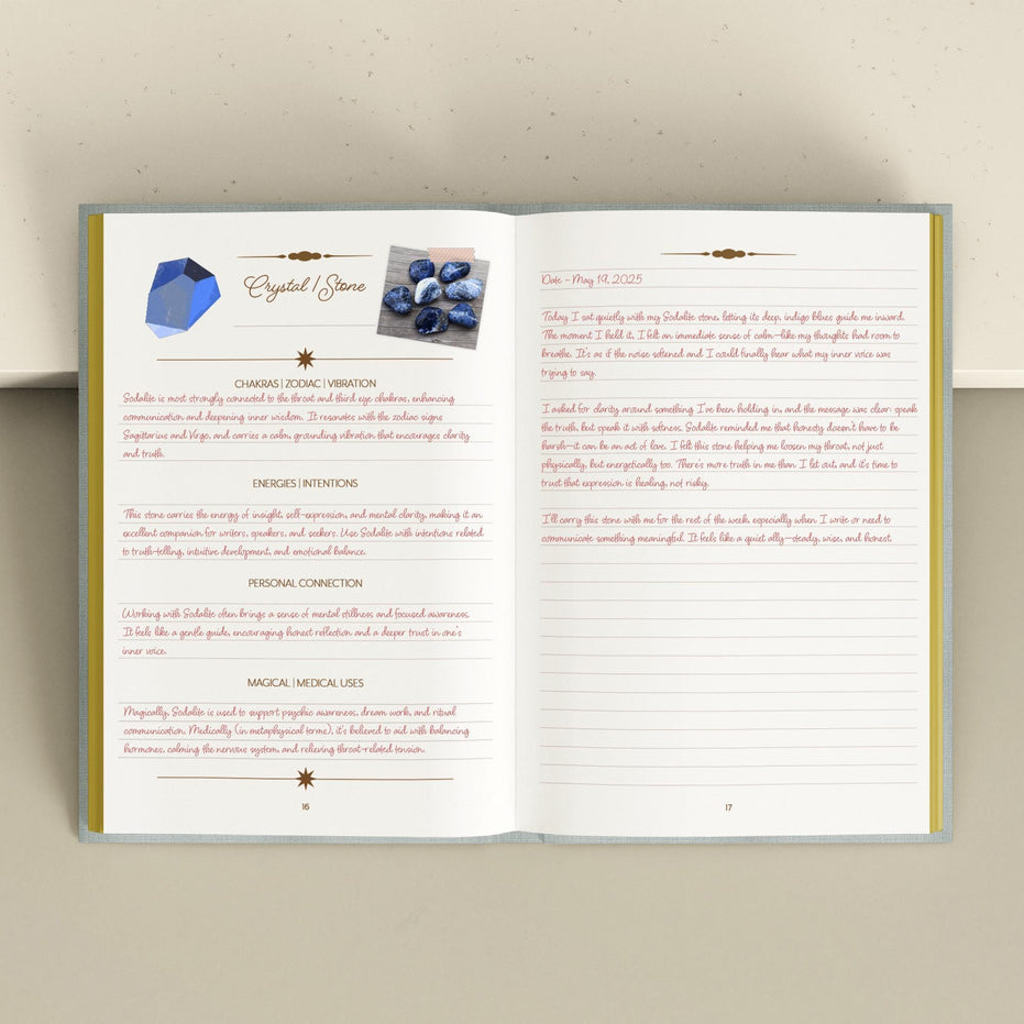 CRYSTAL JOURNAL | Crystal Companion Journal - Resource Divination Journal