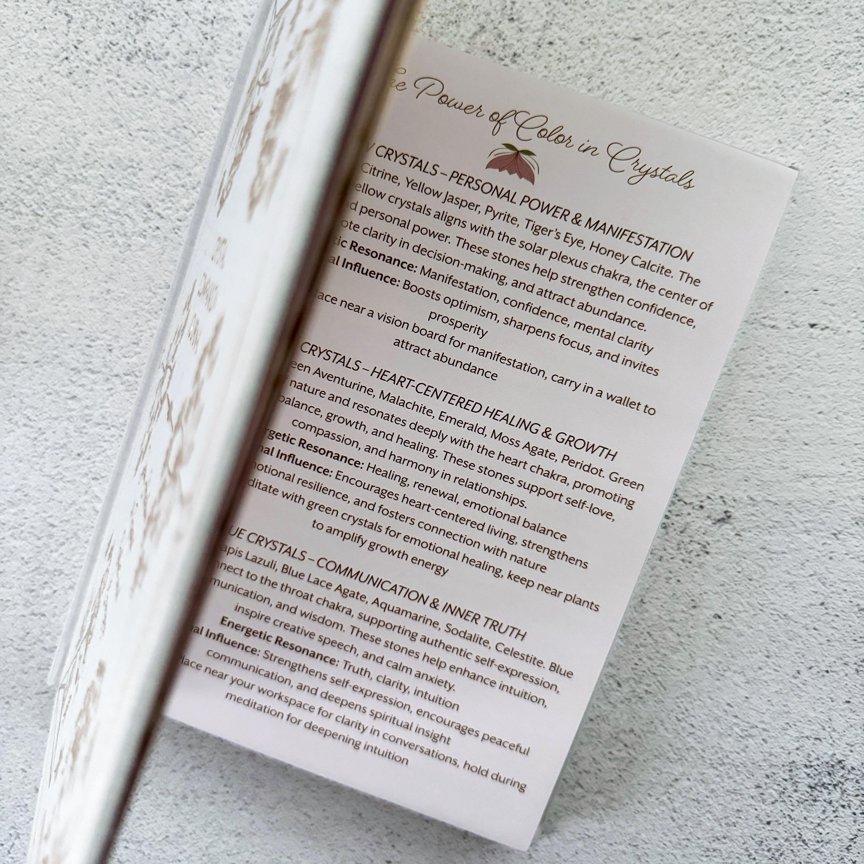 CRYSTAL JOURNAL | Crystal Companion Journal - Resource Divination Journal