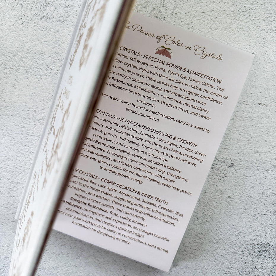 CRYSTAL JOURNAL | Crystal Companion Journal - Resource Divination Journal
