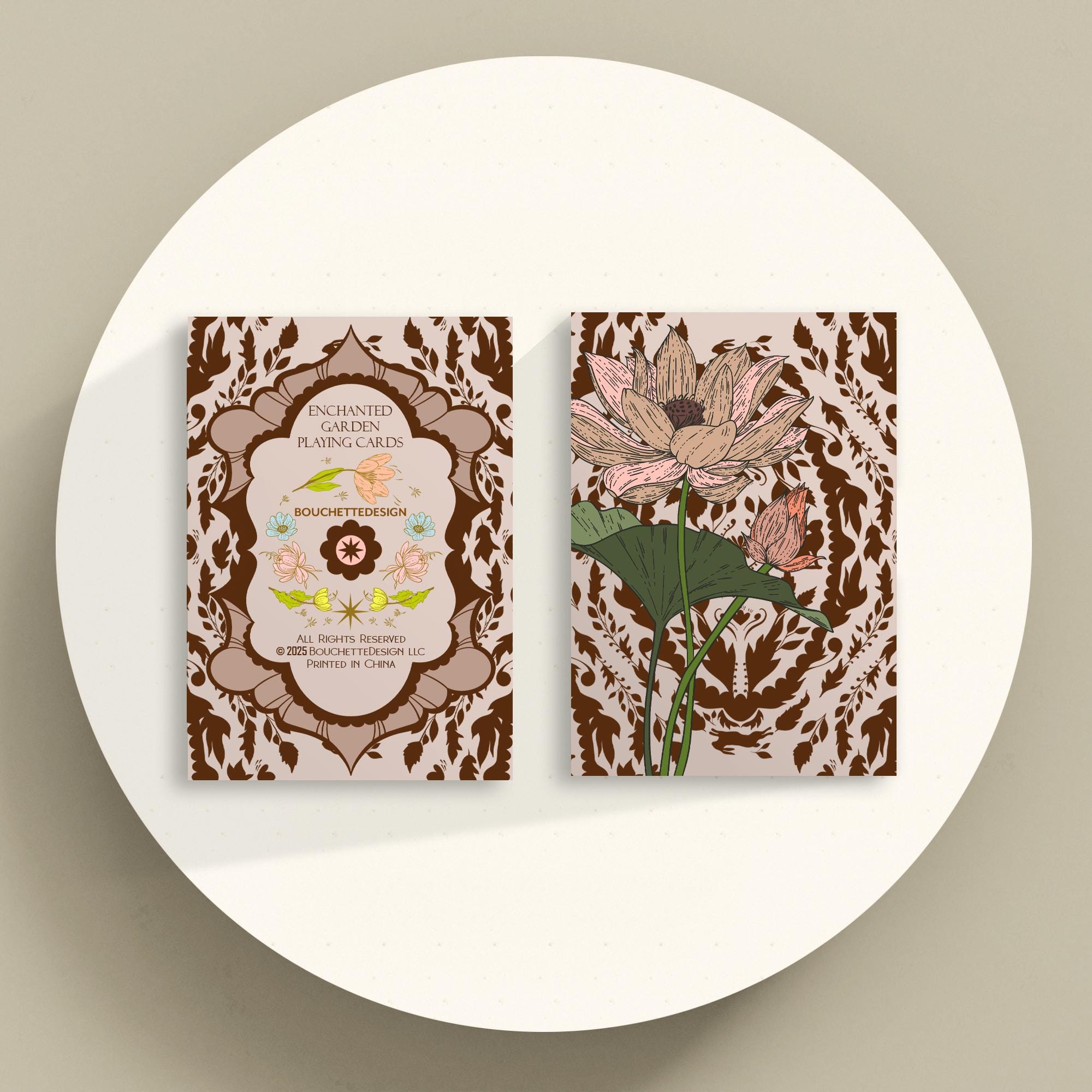 PLAYING CARD DECK | Enchanted Garden Playing Cards - Cartomancy Deck