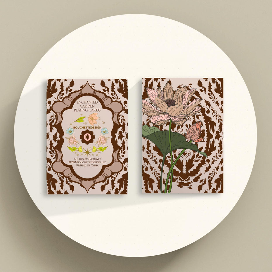 PLAYING CARD DECK | Enchanted Garden Playing Cards - Cartomancy Deck
