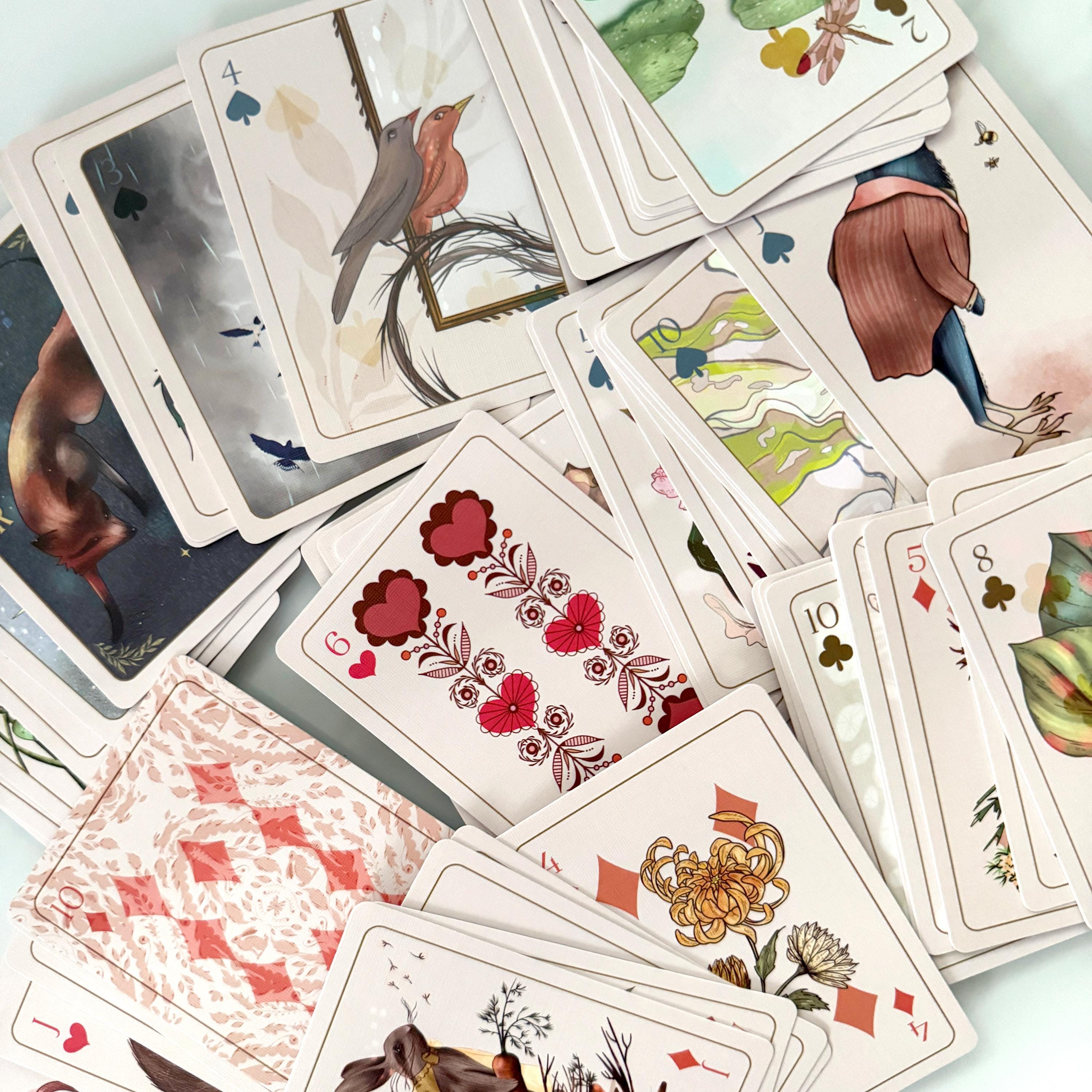 PLAYING CARD DECK | Enchanted Garden Playing Cards - Cartomancy Deck