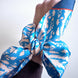 SKINNY SILK SCARF | Bunny Glen Blue - 100% Pure Mulberry Silk, Versatile Floral Scarf and Bow Accessory 39