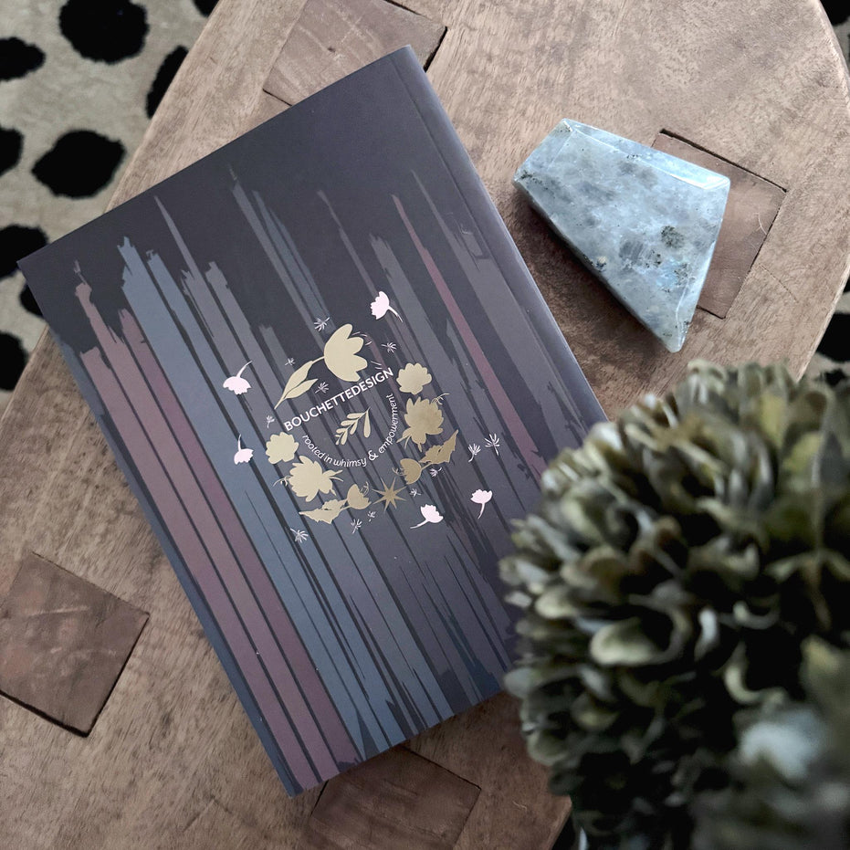 TAROT WORKBOOK | Meraki Workbook for Tarot and Crystal Work, Divination Journal for Tarot, Crystal and Divination