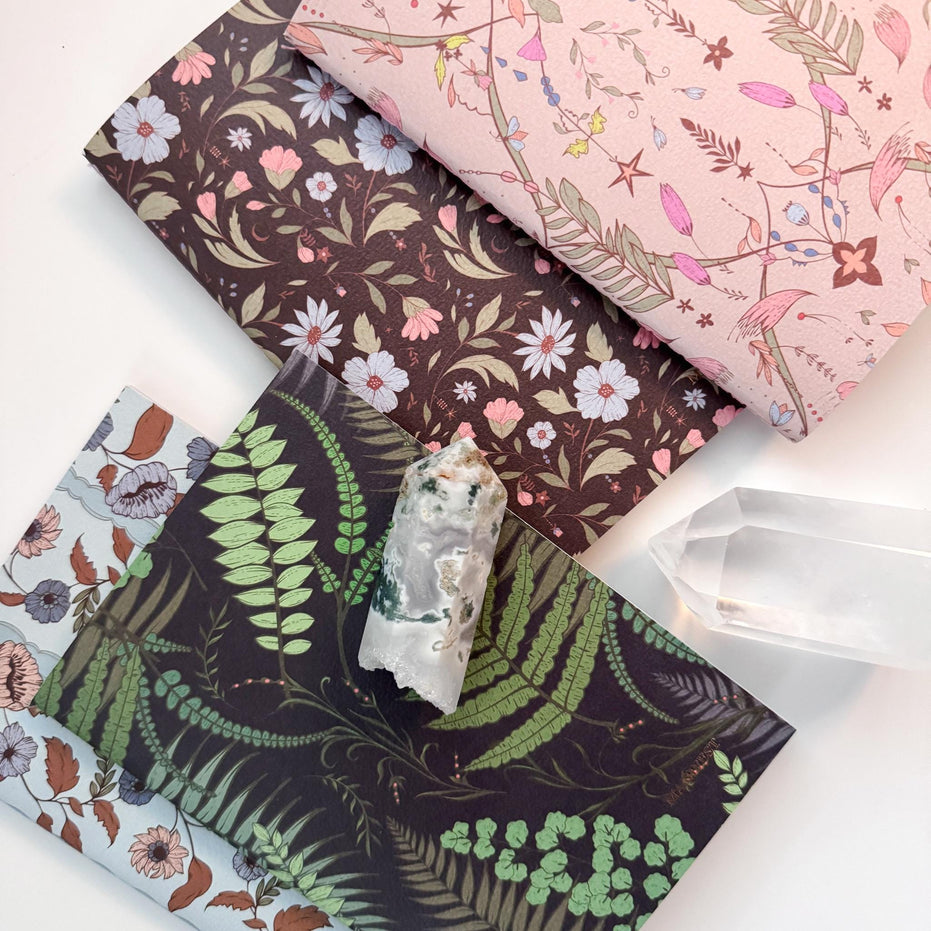 BOTANICAL NOTEBOOKS | Set of Two or Four Floral Notebook Collection 5x7