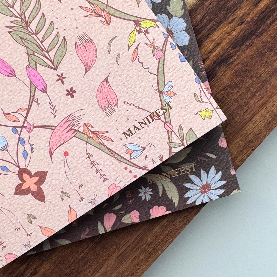 BOTANICAL NOTEBOOKS | Set of Two or Four Floral Notebook Collection 5x7