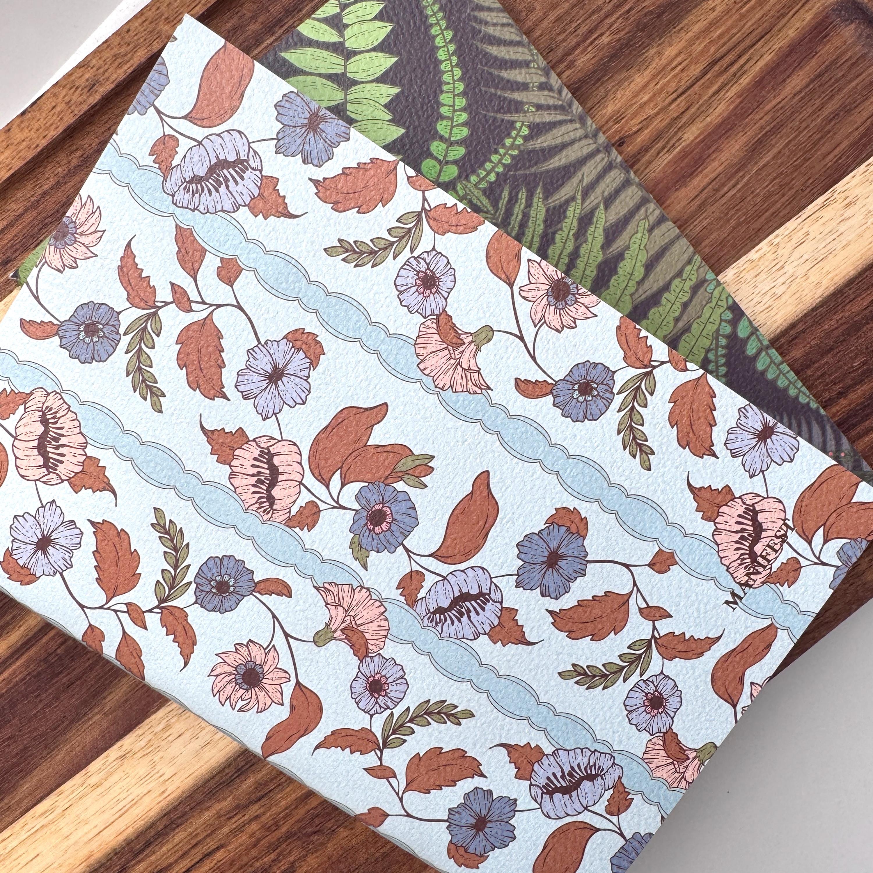 BOTANICAL NOTEBOOKS | Set of Two or Four Floral Notebook Collection 5x7