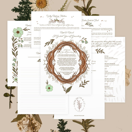 ROOT & RITUAL | A Guided Year of Grounding - Zine Digital Download Journal
