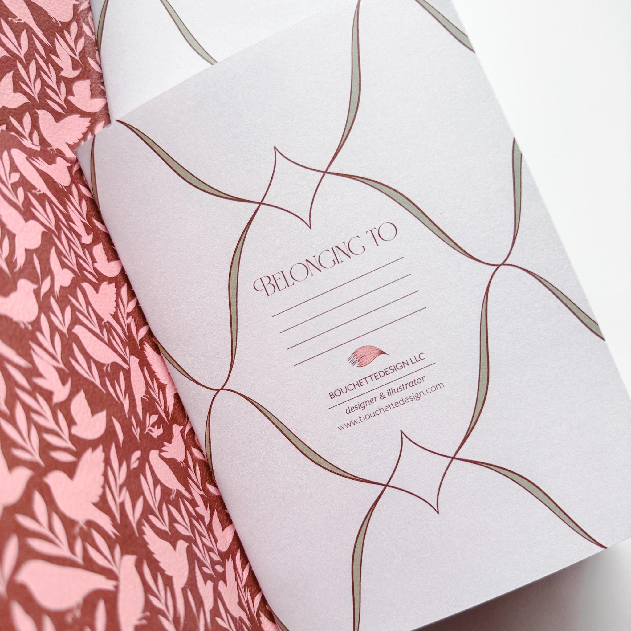 BOTANICAL NOTEBOOKS | Set of Two or Four Floral Notebook Collection 5x7