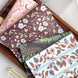 BOTANICAL NOTEBOOKS | Set of Two or Four Floral Notebook Collection 5x7
