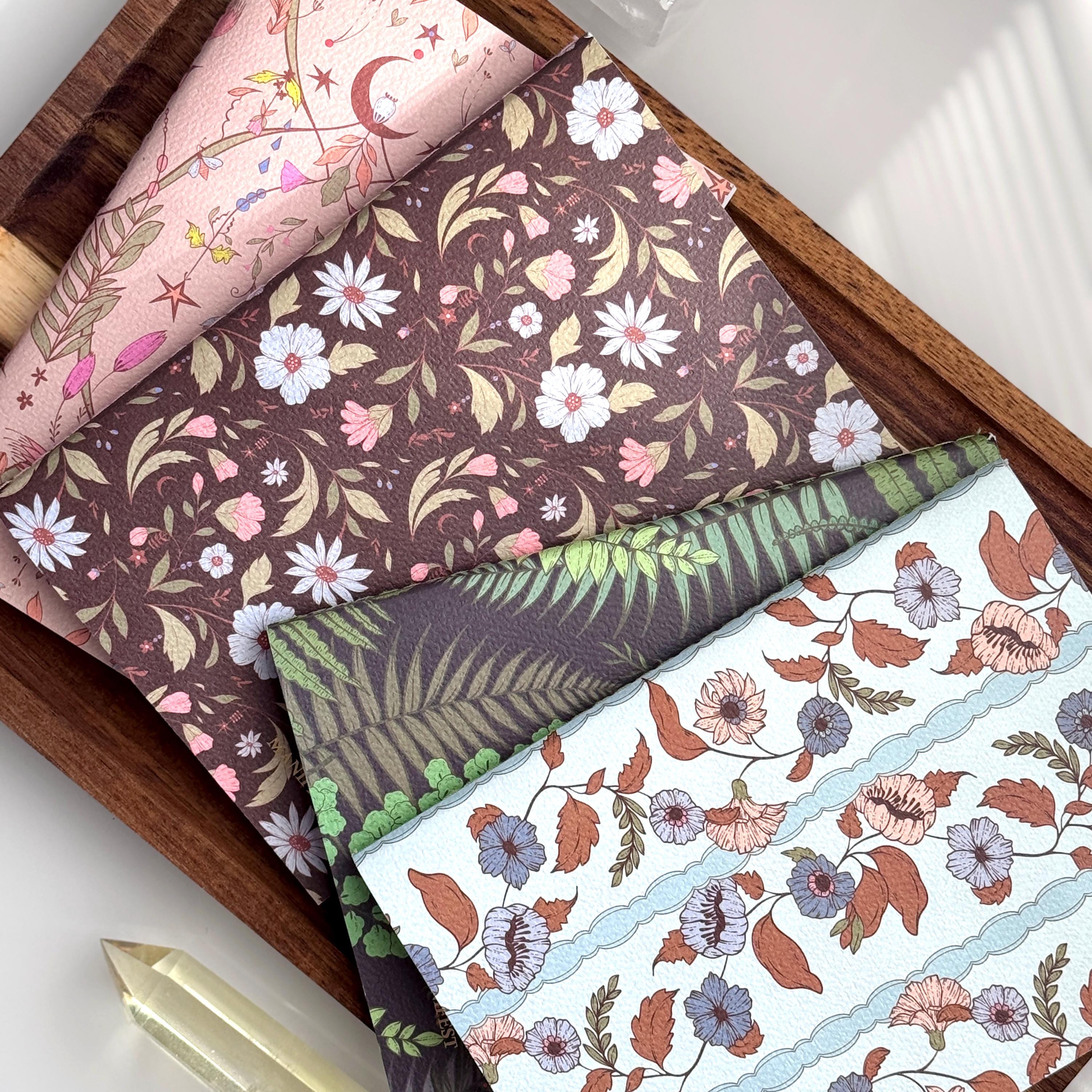 BOTANICAL NOTEBOOKS | Set of Two or Four Floral Notebook Collection 5x7