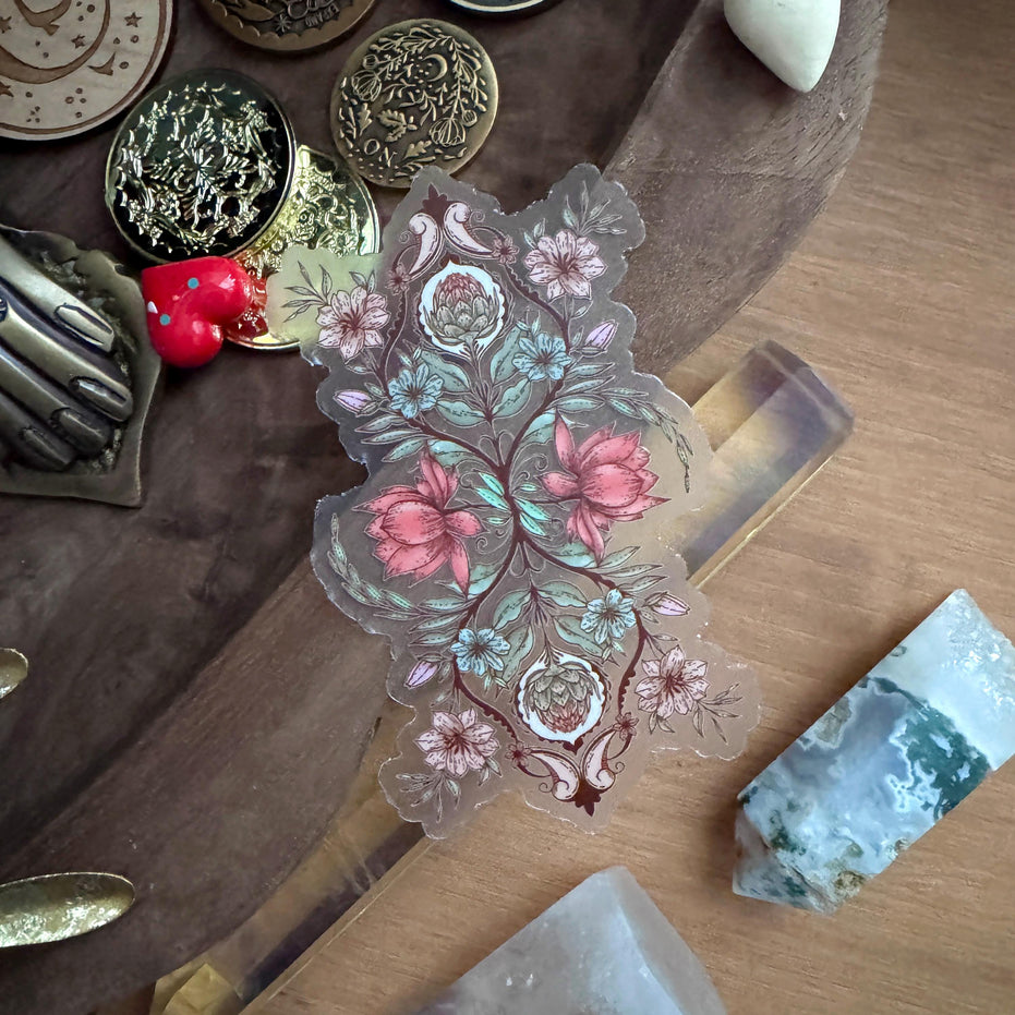 Botanical Clear Matte Vinyl Sticker